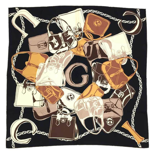 Gucci Silk Brown Scarves