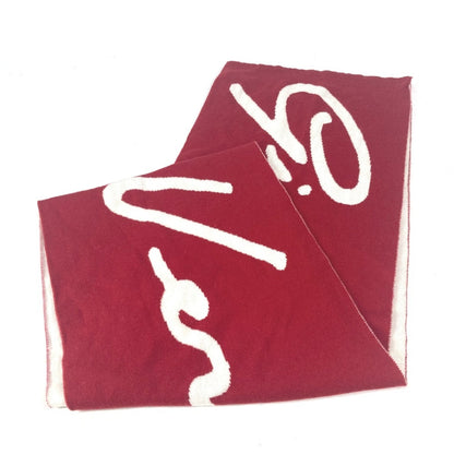 Versace Wool Red Scarves