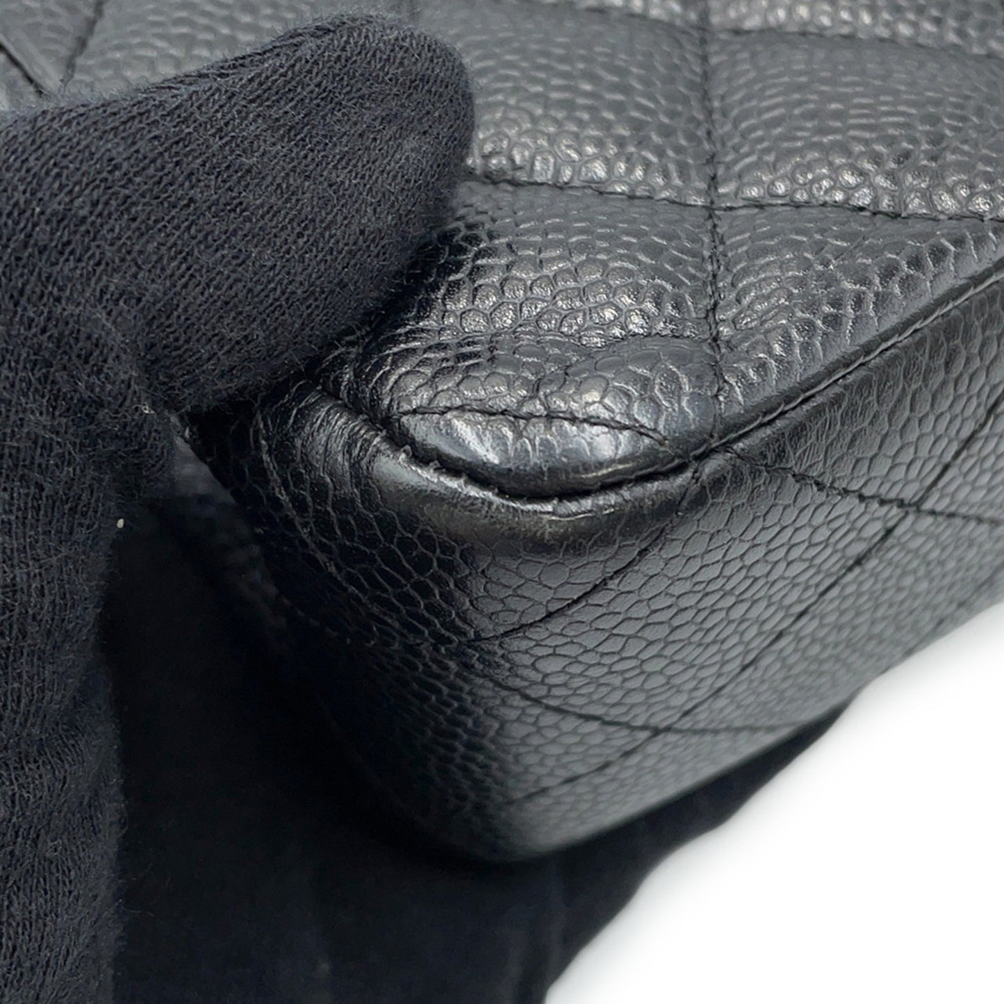 Chanel Calfskin Black Shoulder Bags