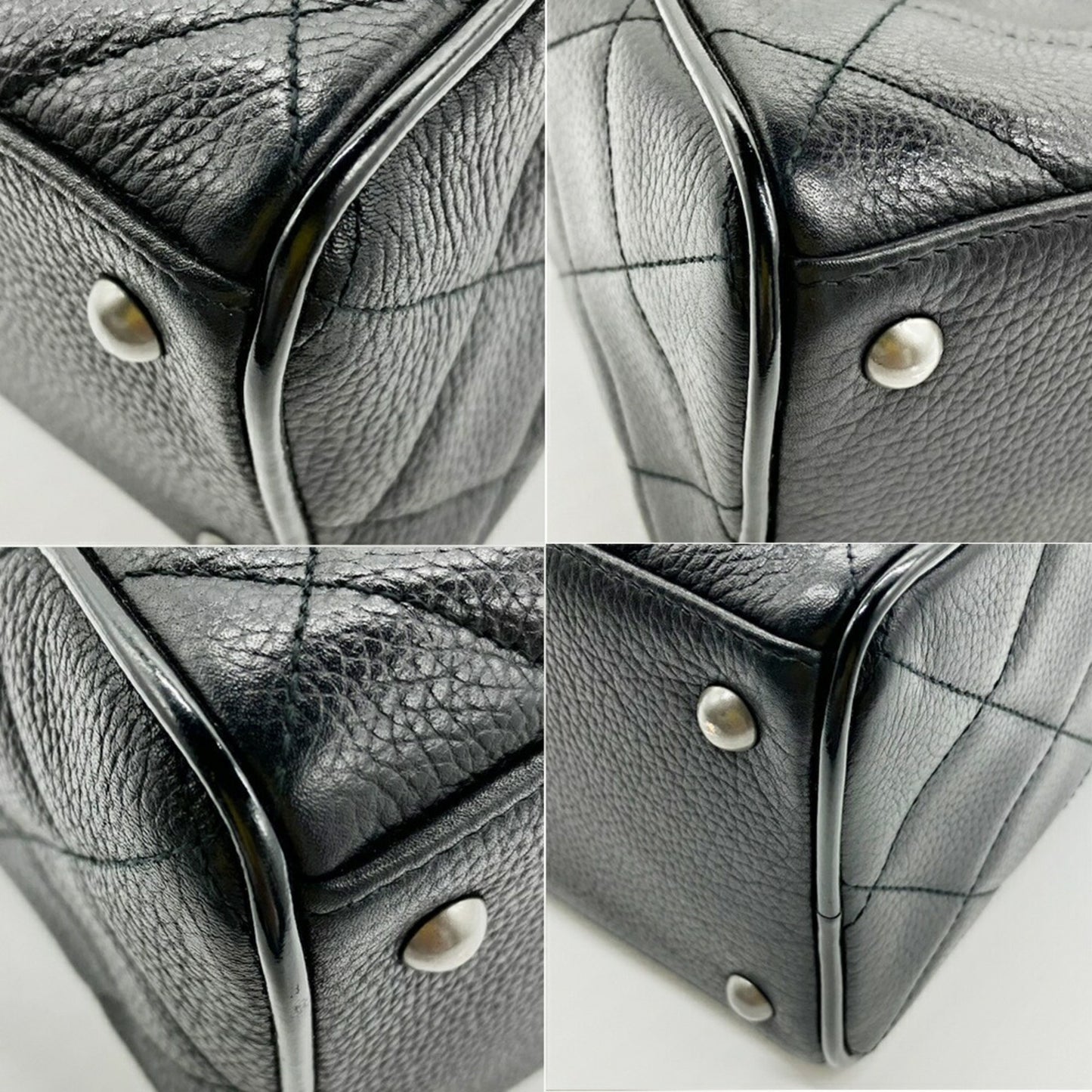 Chanel Calfskin Black Handbags