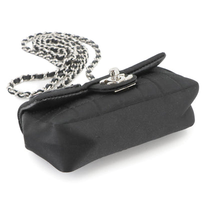 Chanel Satin Black Shoulder Bags