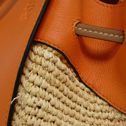 Loewe Woven Fabric Orange Shoulder Bags