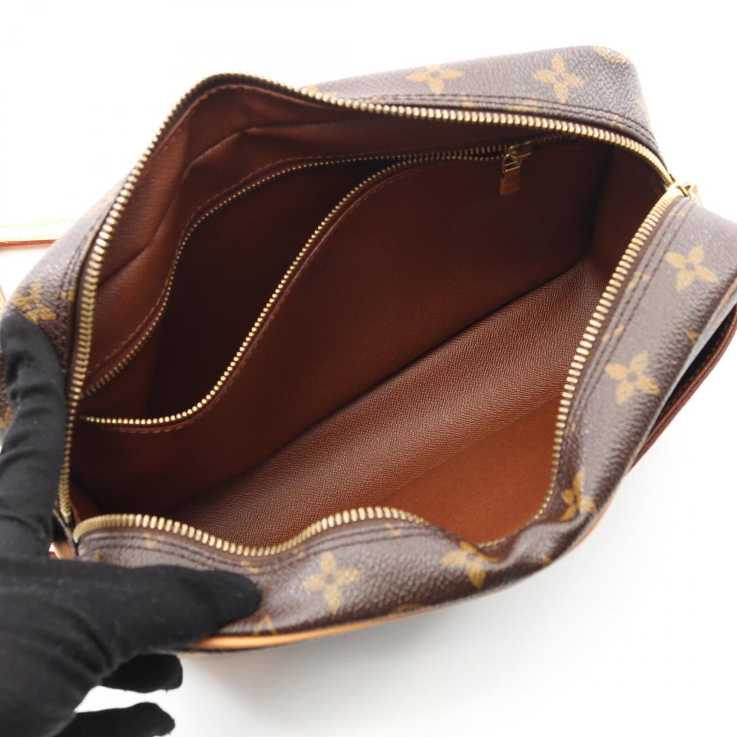 Louis Vuitton Coated Canvas Brown Shoulder Bags