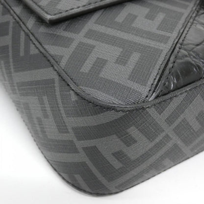 Fendi Coated Canvas Black Shoulder Bags