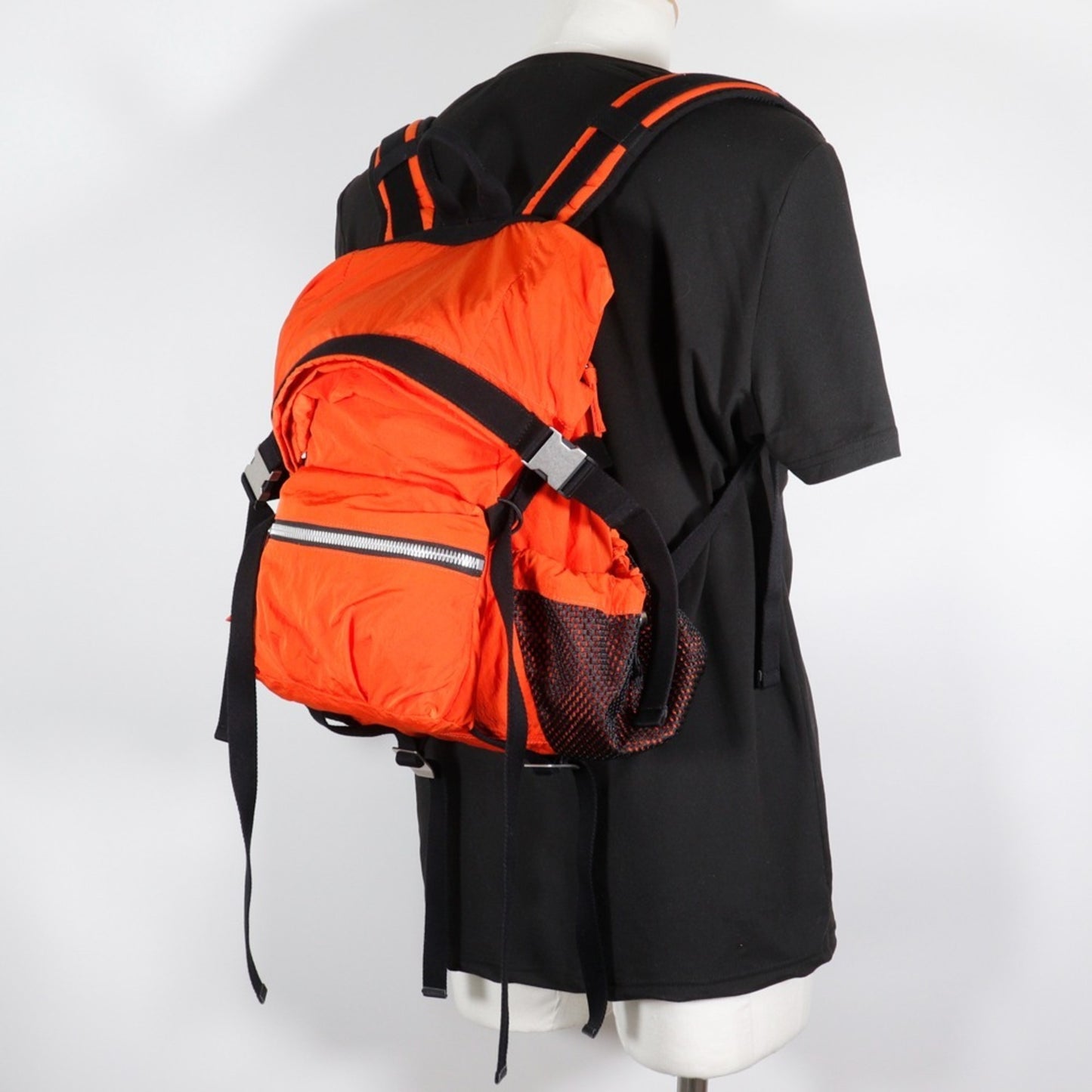 Bottega Veneta Nylon Orange Backpacks