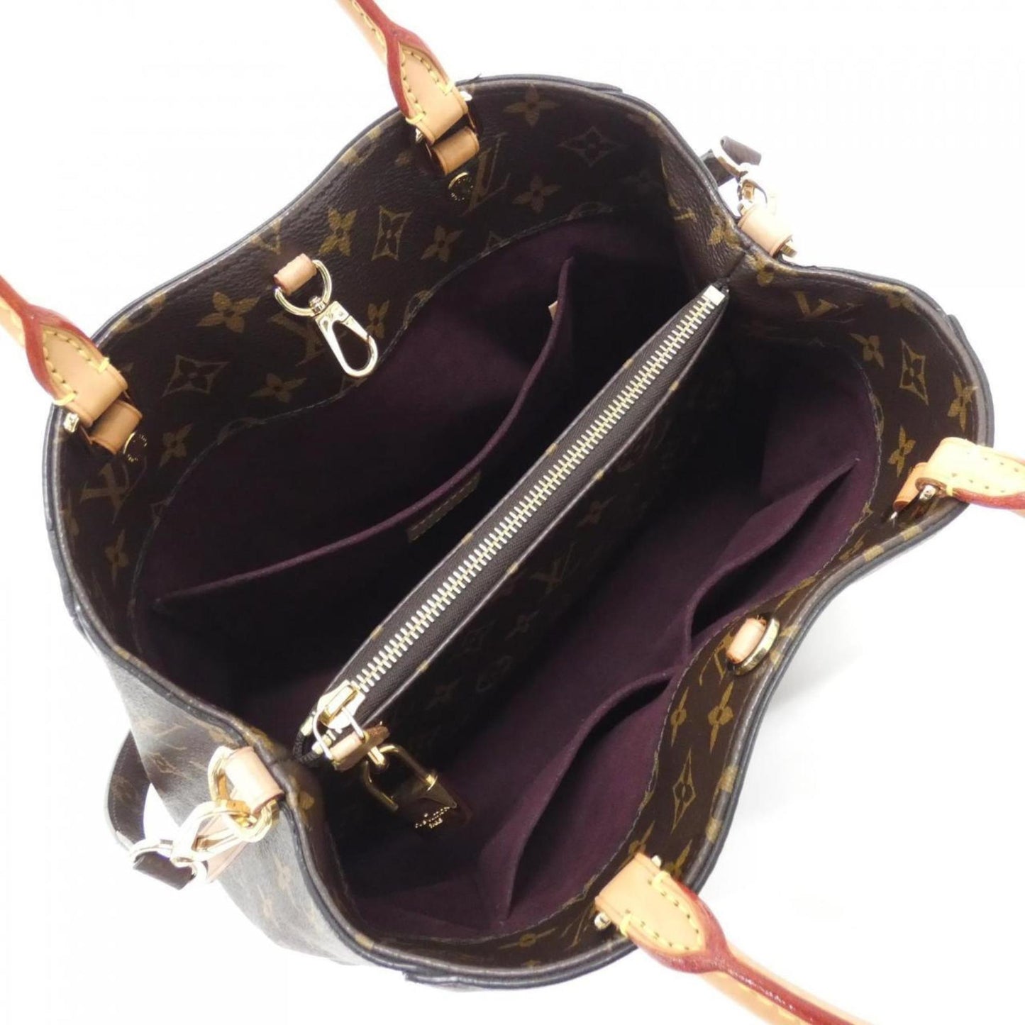 Louis Vuitton Coated Canvas Brown Handbags