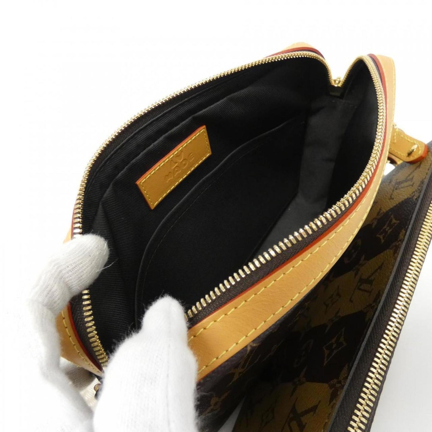 Louis Vuitton Coated Canvas Brown Shoulder Bags