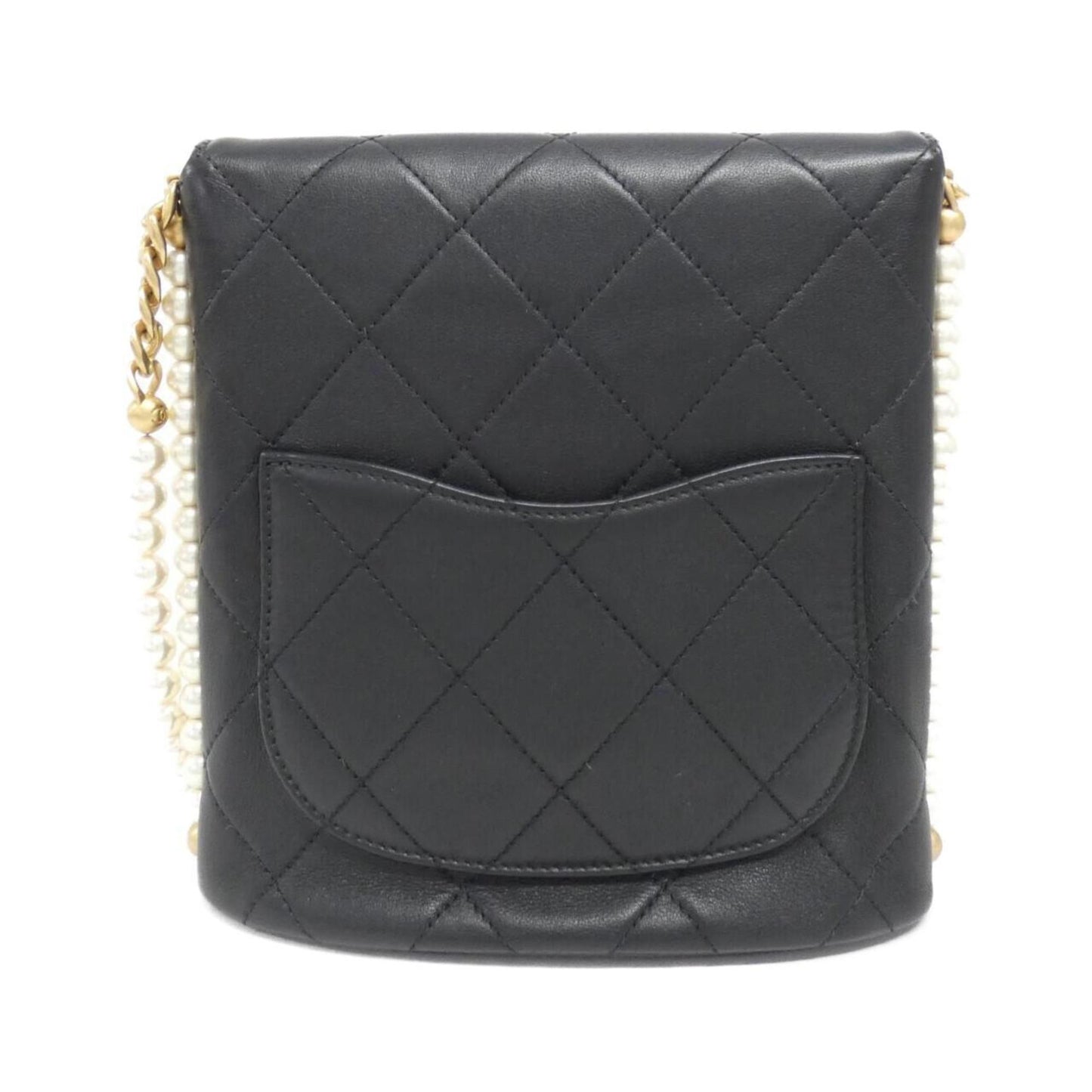 Chanel Pearls Black Shoulder Bags