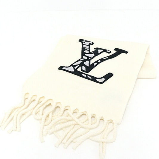 Louis Vuitton Wool Gray Scarves