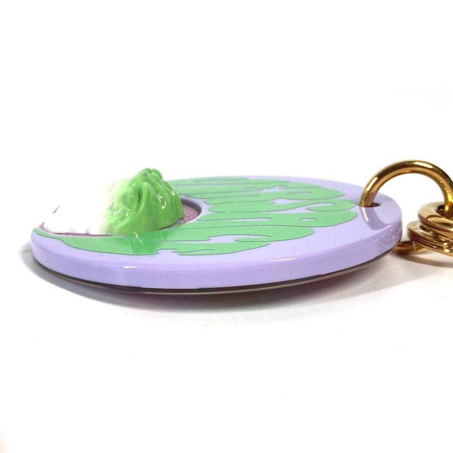 Versace Glossy Material Green Key Rings