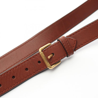 Saint Laurent Coated Canvas Brown Shoulder Bags
