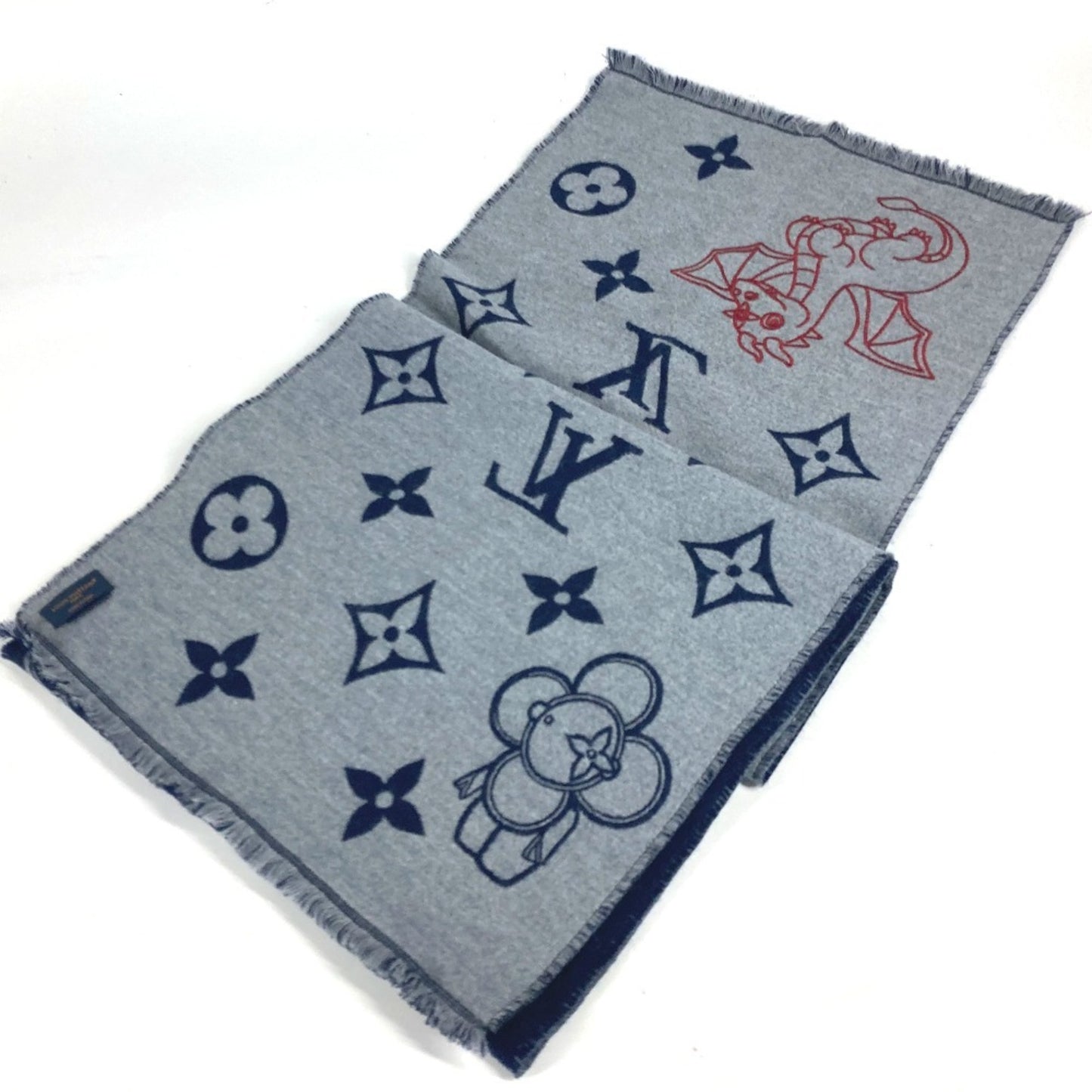 Louis Vuitton Wool Blue Scarves