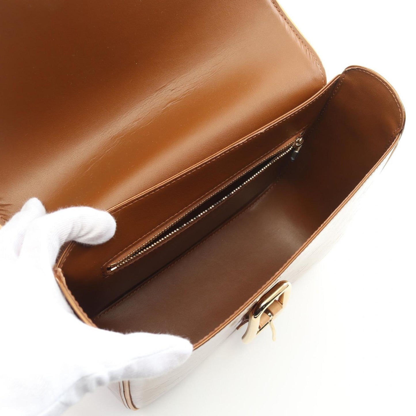 Louis Vuitton Vernis Brown Shoulder Bags
