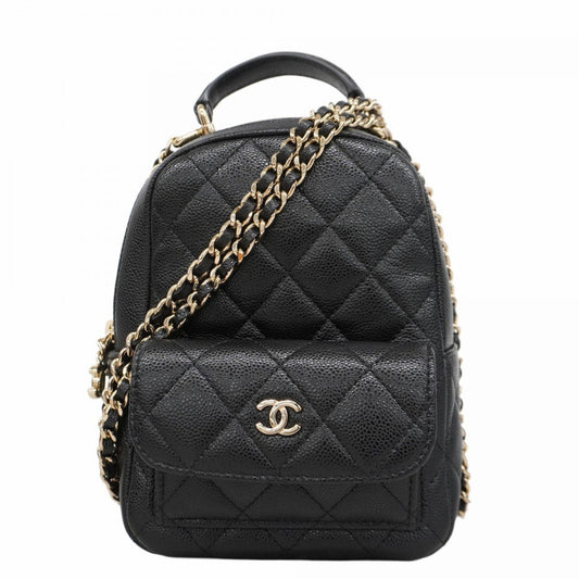 Chanel Calfskin Black Backpacks