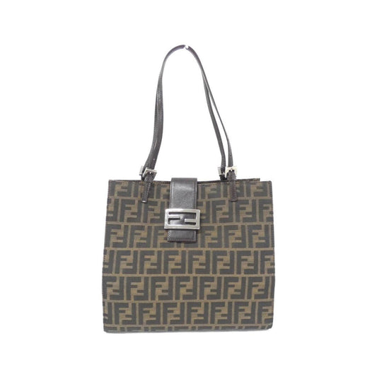 Fendi Canvas Brown Shoulder Bags