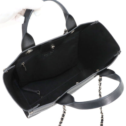 Chanel Calfskin Black Shoulder Bags