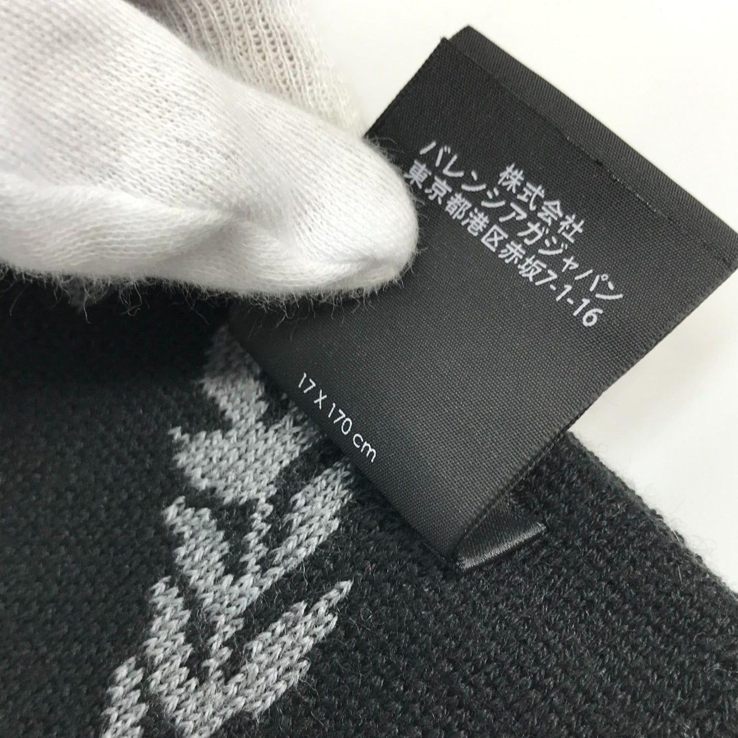 Balenciaga Wool Black Scarves