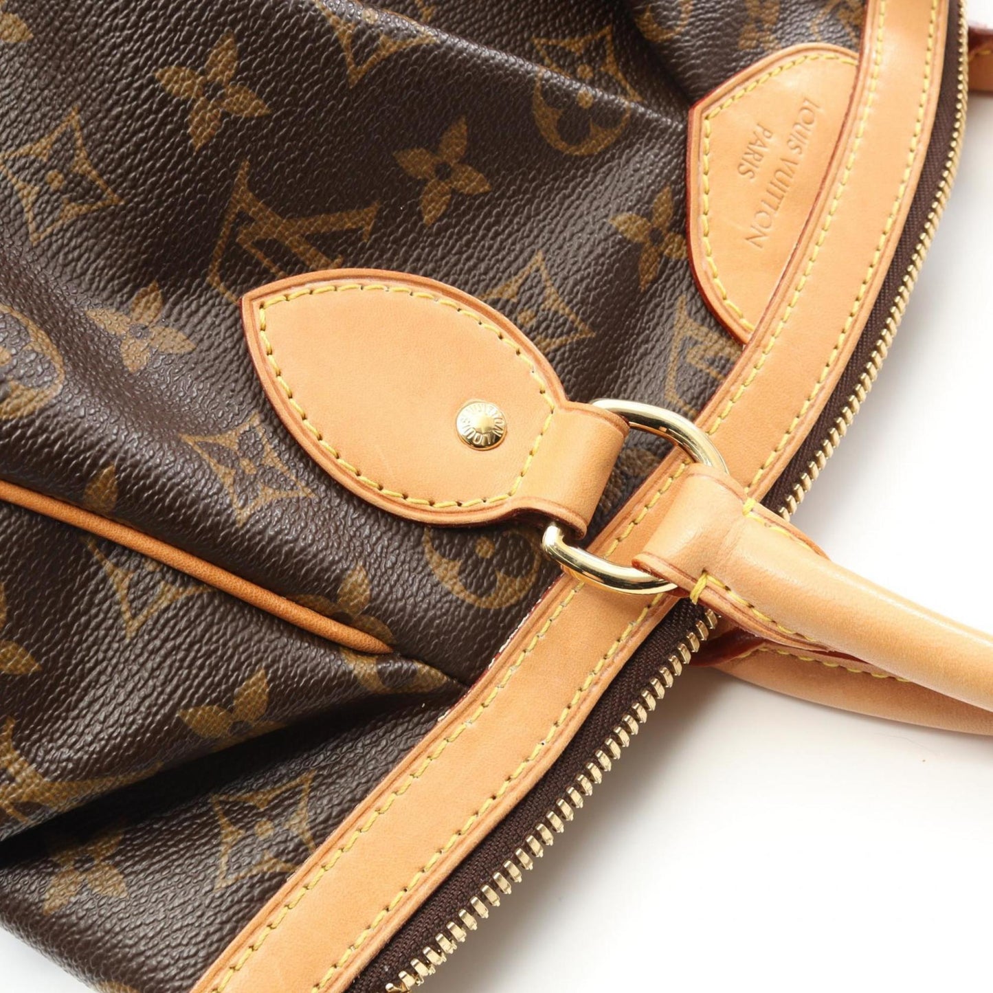 Louis Vuitton Coated Canvas Brown Handbags