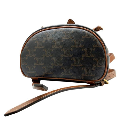 Celine Canvas Brown Backpacks