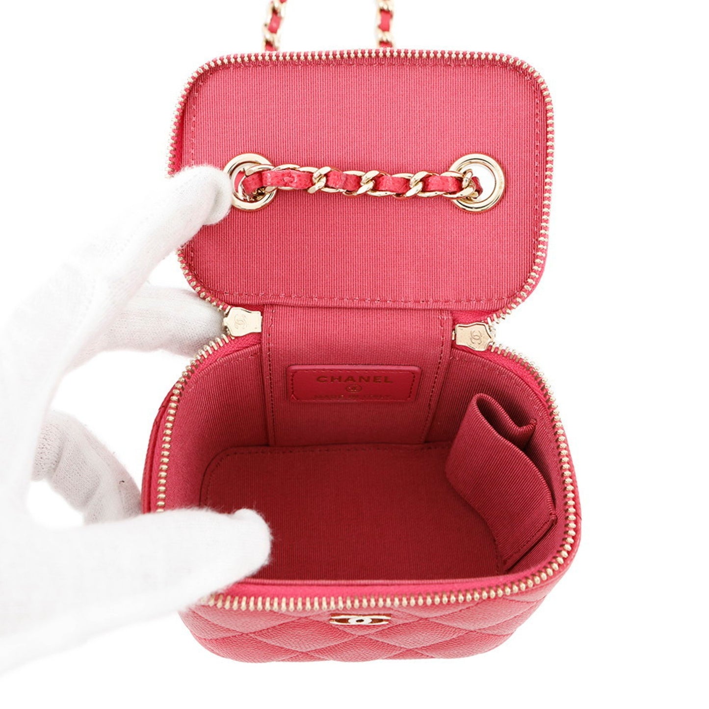 Chanel Calfskin Pink Shoulder Bags