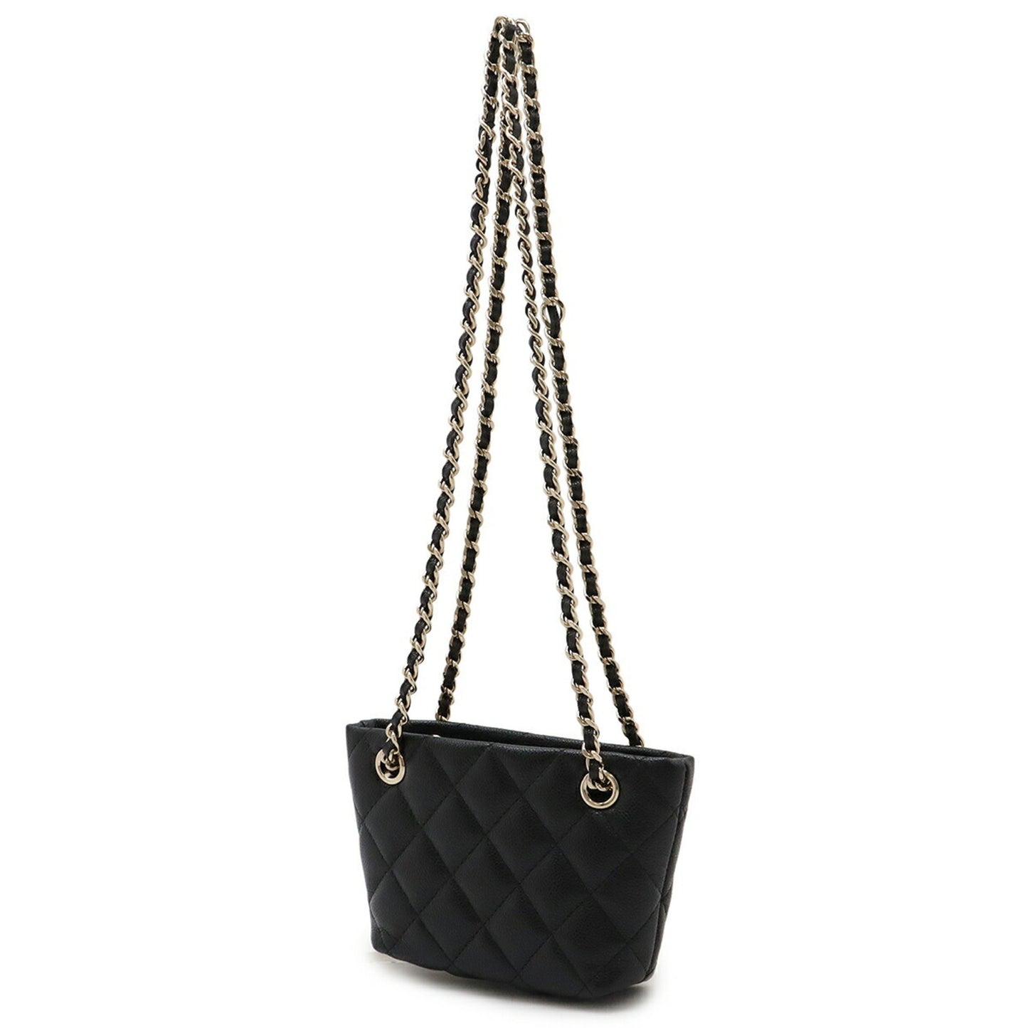 Chanel Calfskin Black Shoulder Bags