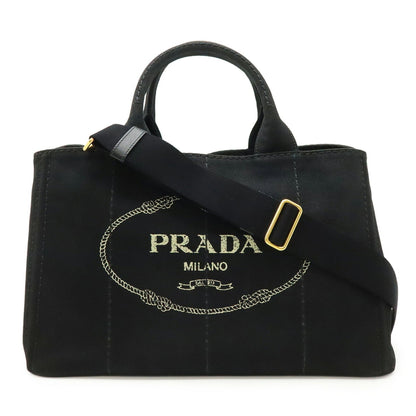 Prada Canvas Black Shoulder Bags