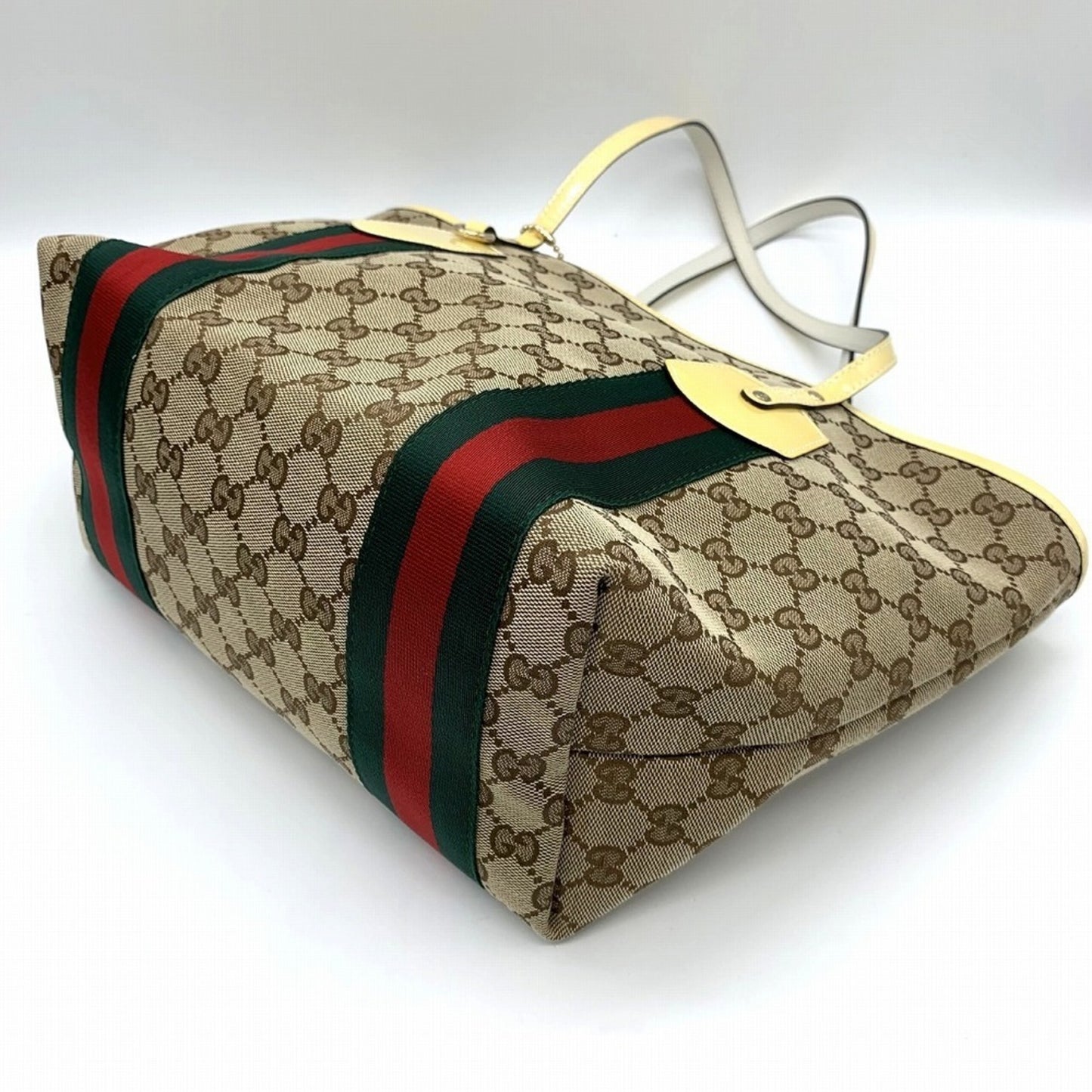 Gucci Canvas Brown Tote Bags