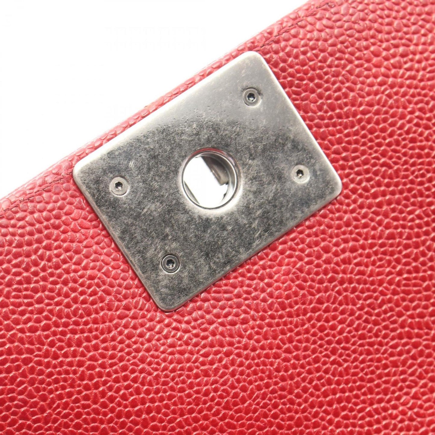 Chanel Calfskin Red Shoulder Bags