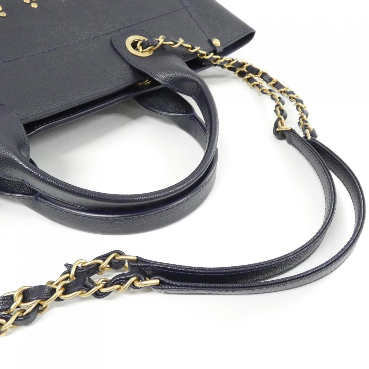 Chanel Calfskin Blue Handbags