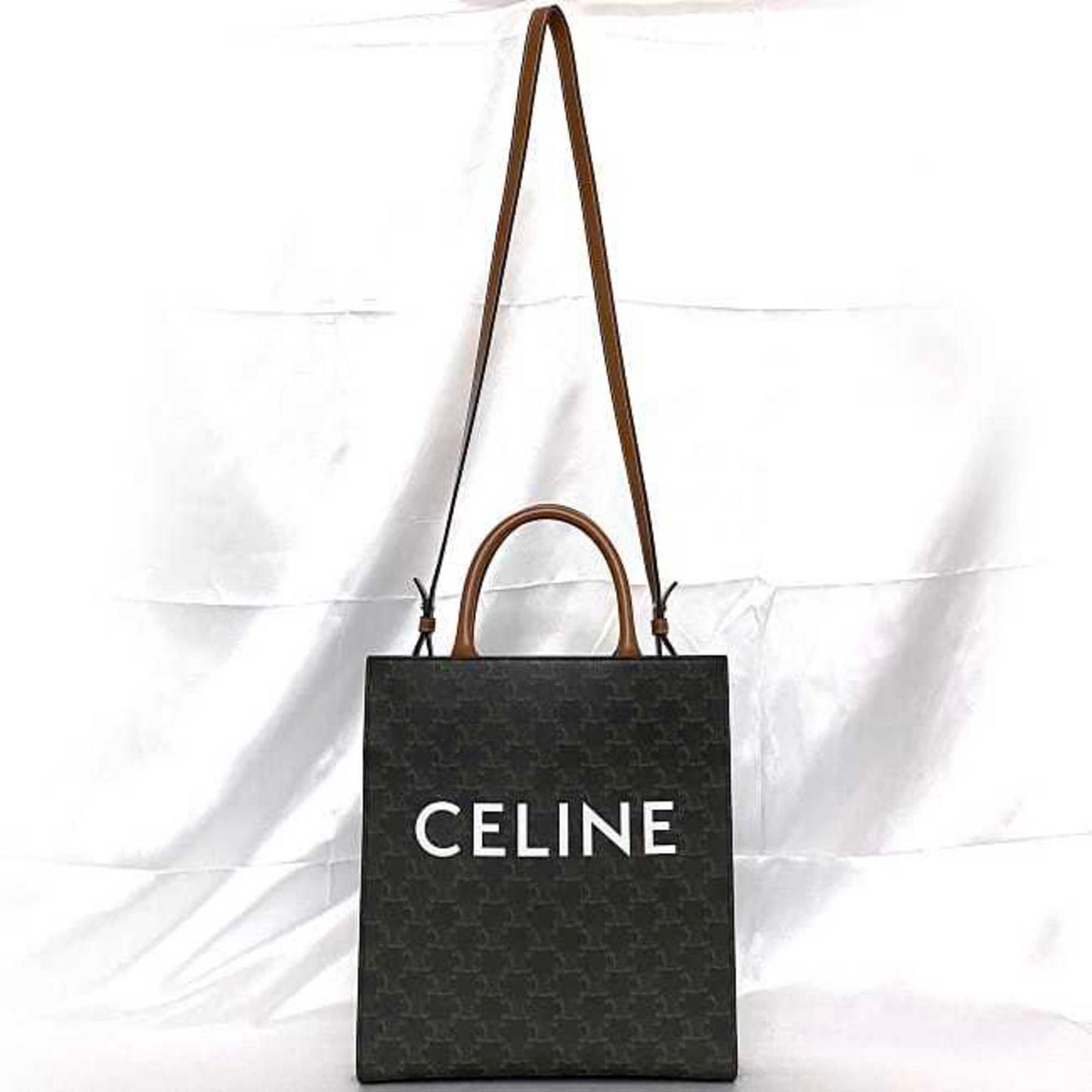 Celine Pvc Brown Shoulder Bags