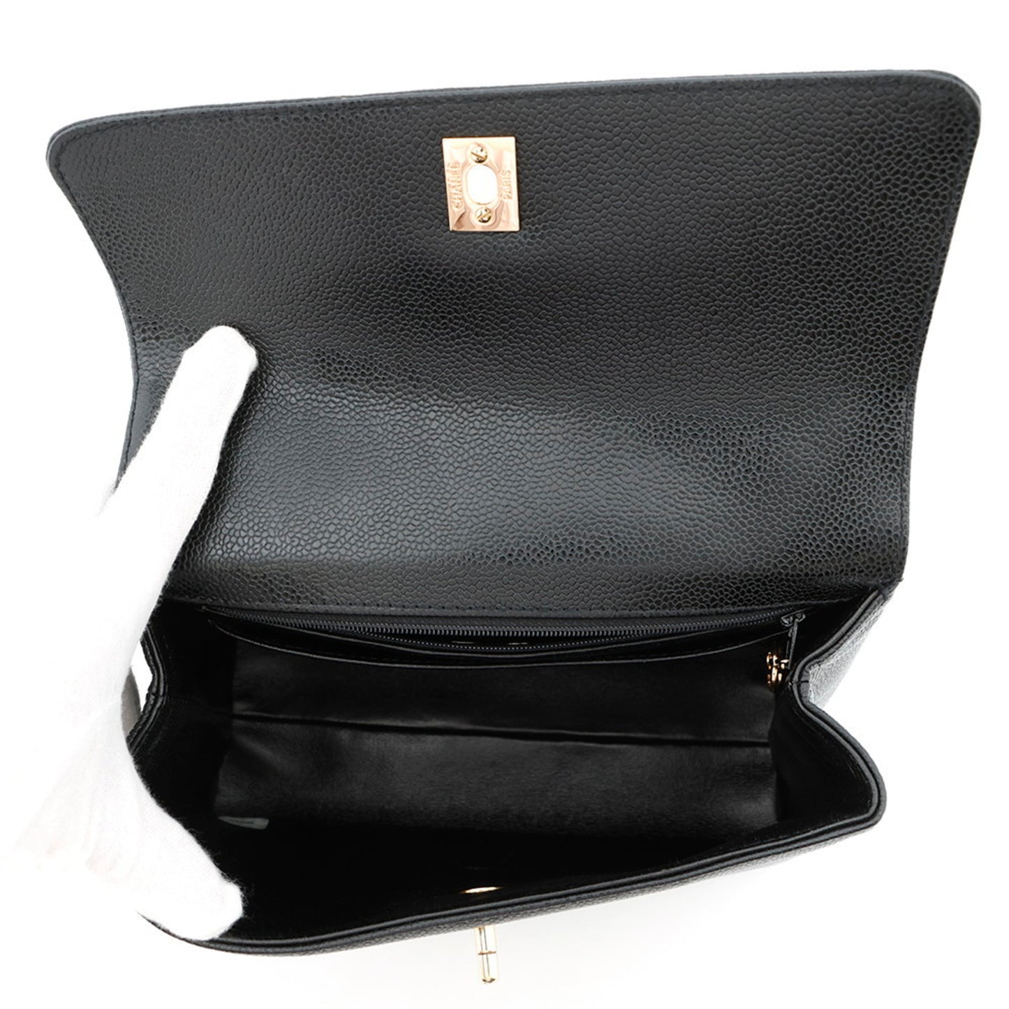 Chanel Calfskin Black Handbags