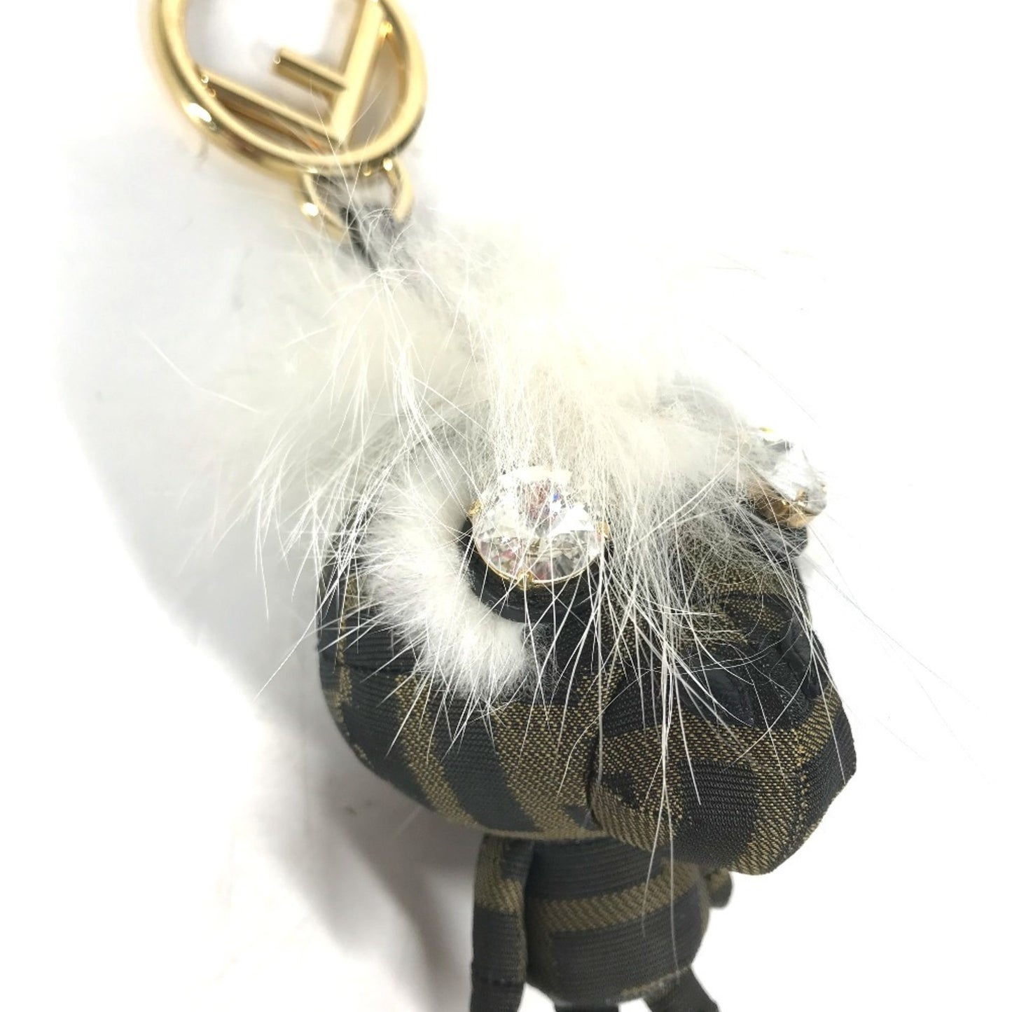 Fendi Canvas Brown Key Rings