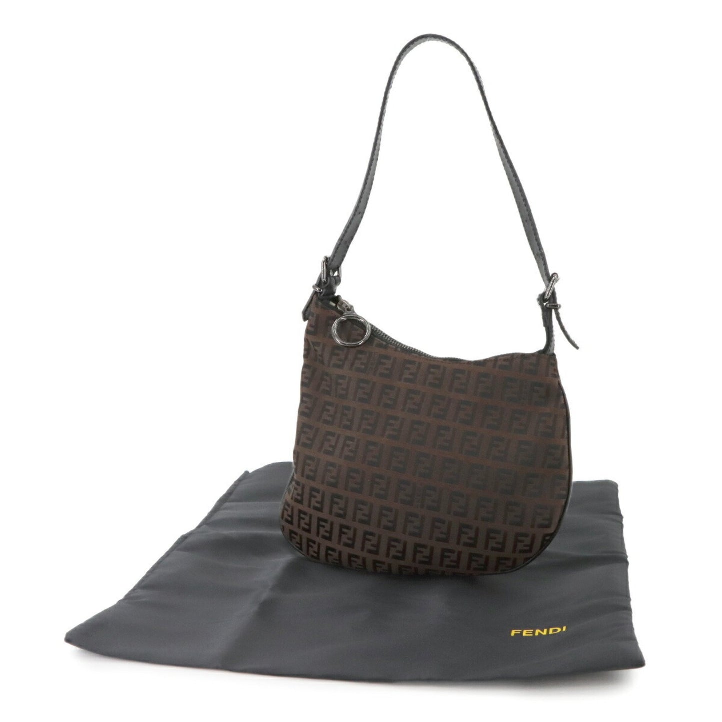 Fendi Canvas Black Shoulder Bags