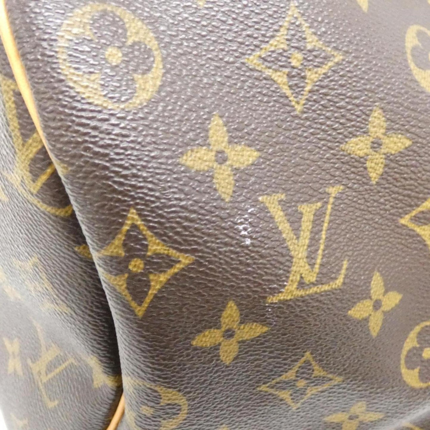 Louis Vuitton Coated Canvas Brown Travel Bags