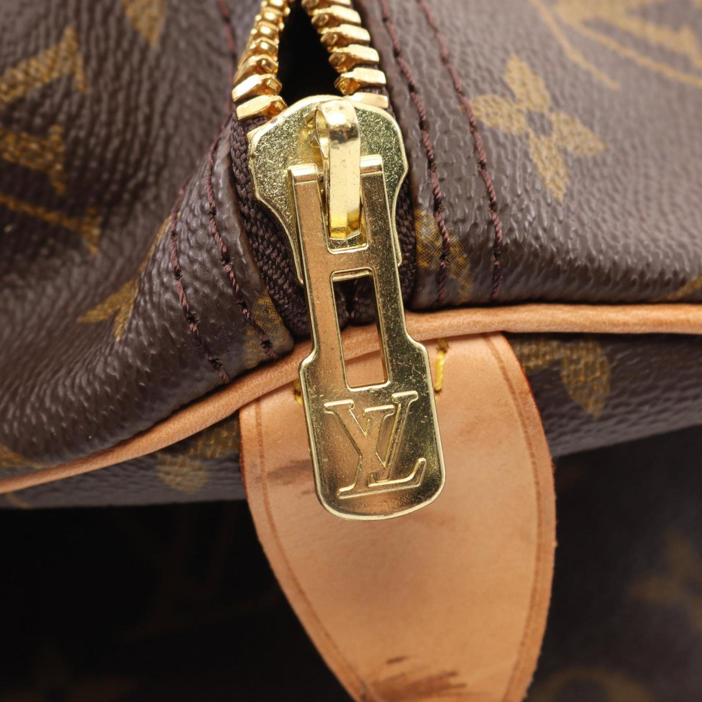 Louis Vuitton Coated Canvas Brown Travel Bags