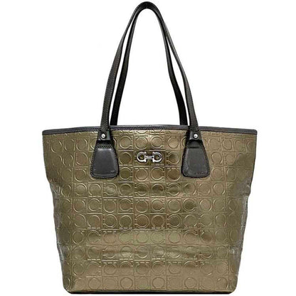 Salvatore Ferragamo Pvc Gold Tote Bags