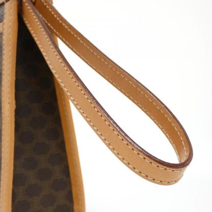 Celine Coated Canvas Brown Clutch Bags