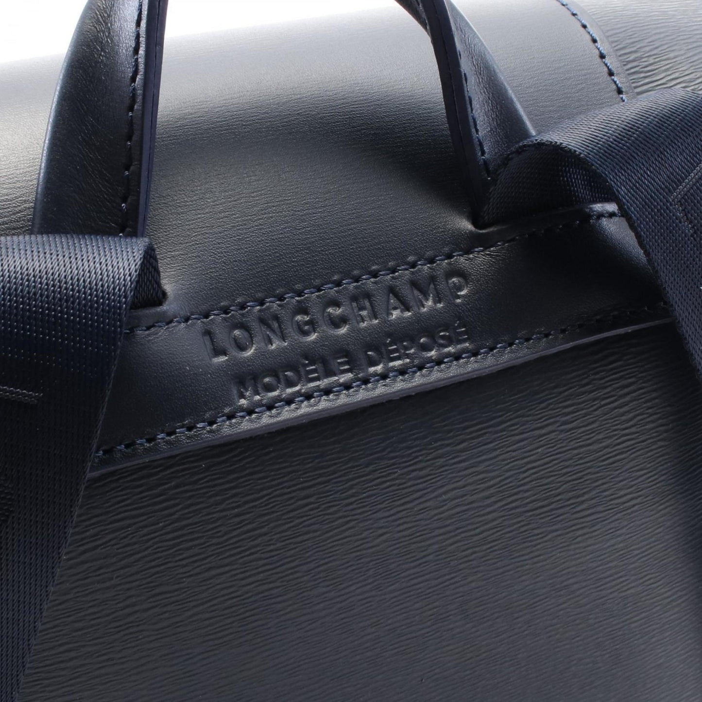 Longchamp Coated Canvas Blue Backpacks
