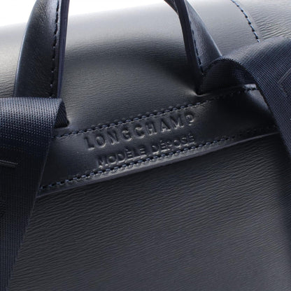 Longchamp Coated Canvas Blue Backpacks