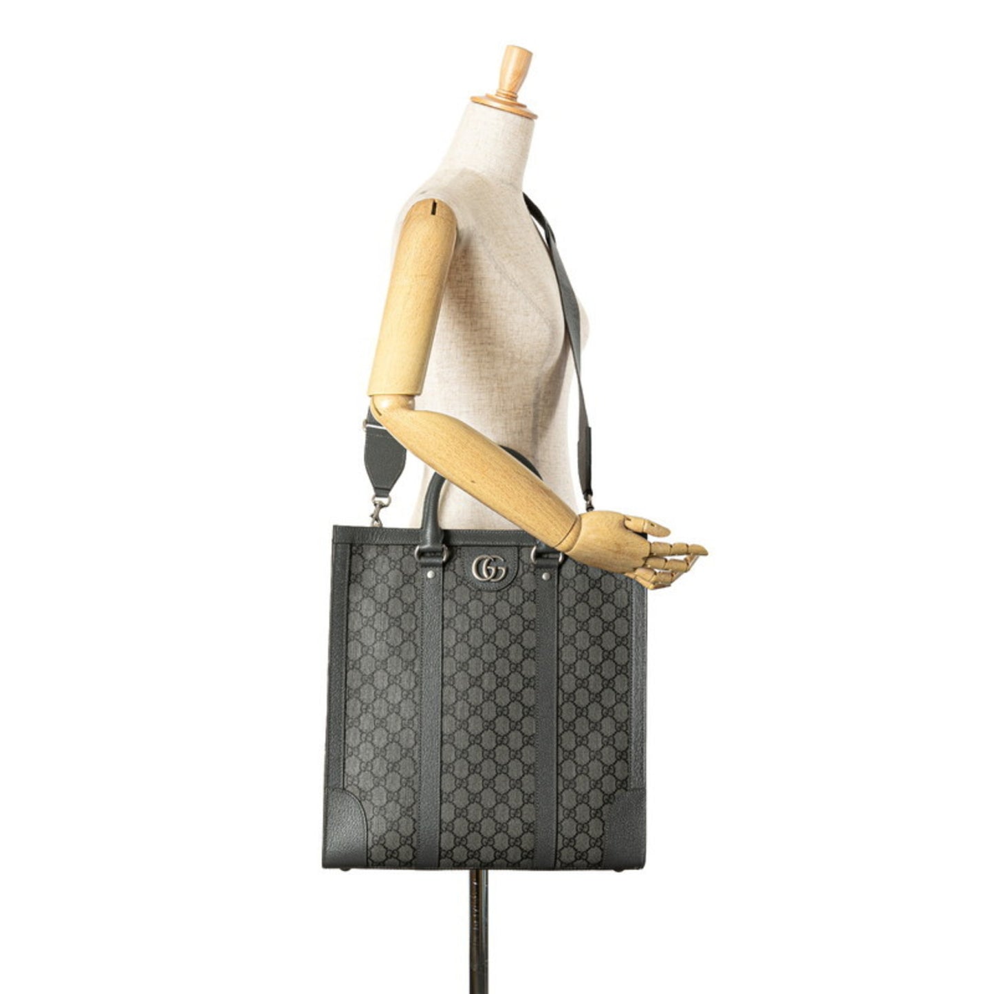 Gucci Pvc Gray Handbags