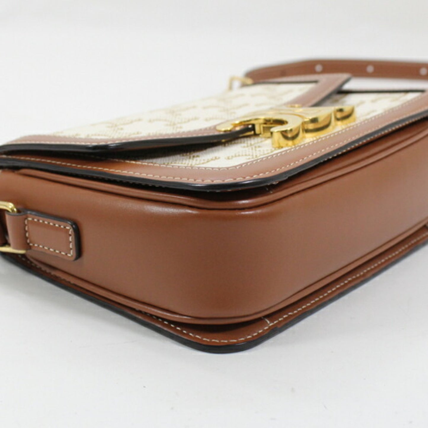 Celine Canvas Brown Shoulder Bags