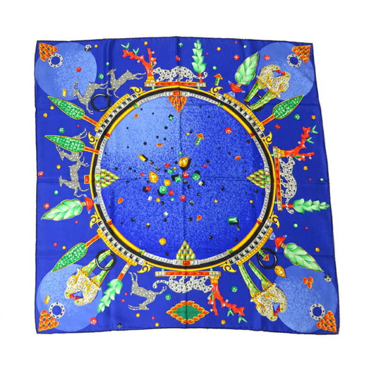 Cartier Silk Blue Scarves