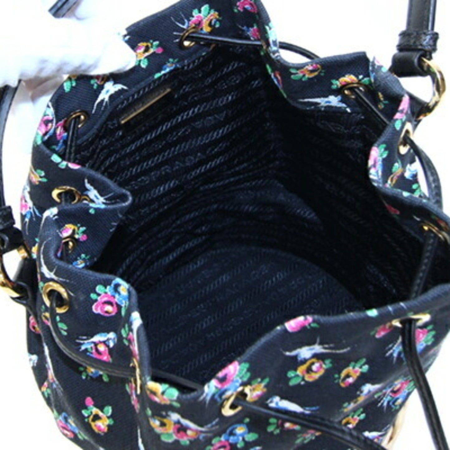 Prada Canvas Black Handbags