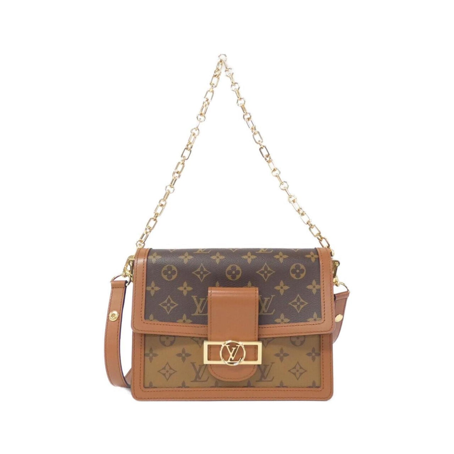 Louis Vuitton Coated Canvas Brown Shoulder Bags