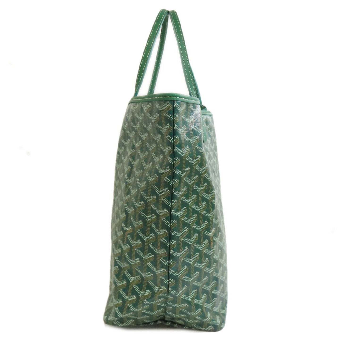 Goyard Coated Canvas Green Tote Bags
