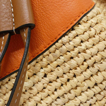 Loewe Woven Fabric Orange Shoulder Bags
