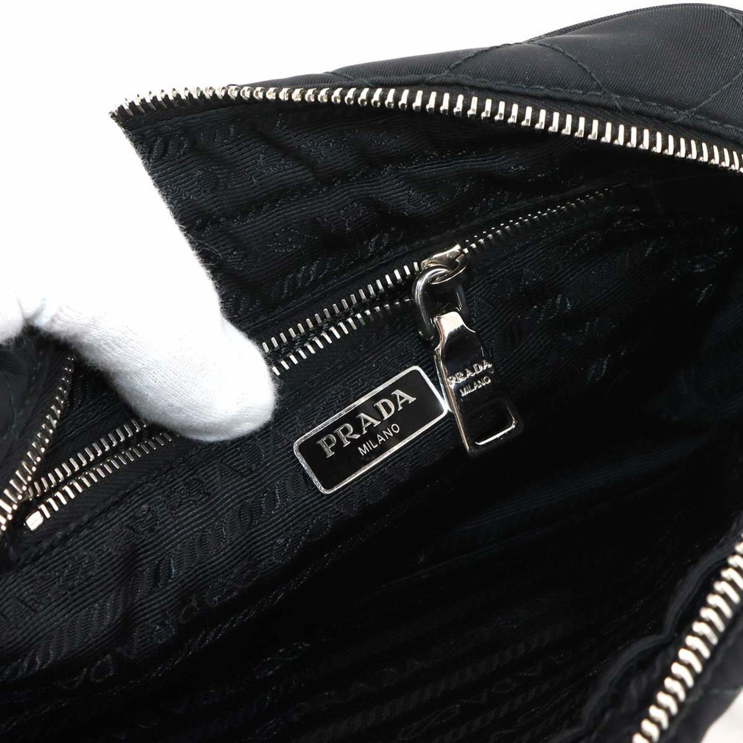 Prada Nylon Black Handbags
