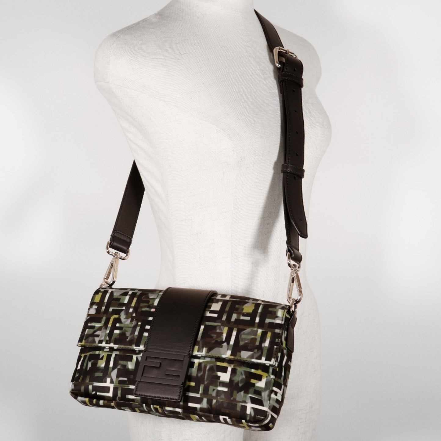 Fendi Nylon Black Shoulder Bags