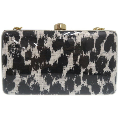 Stella Mccartney Glossy Material Black Clutch Bags