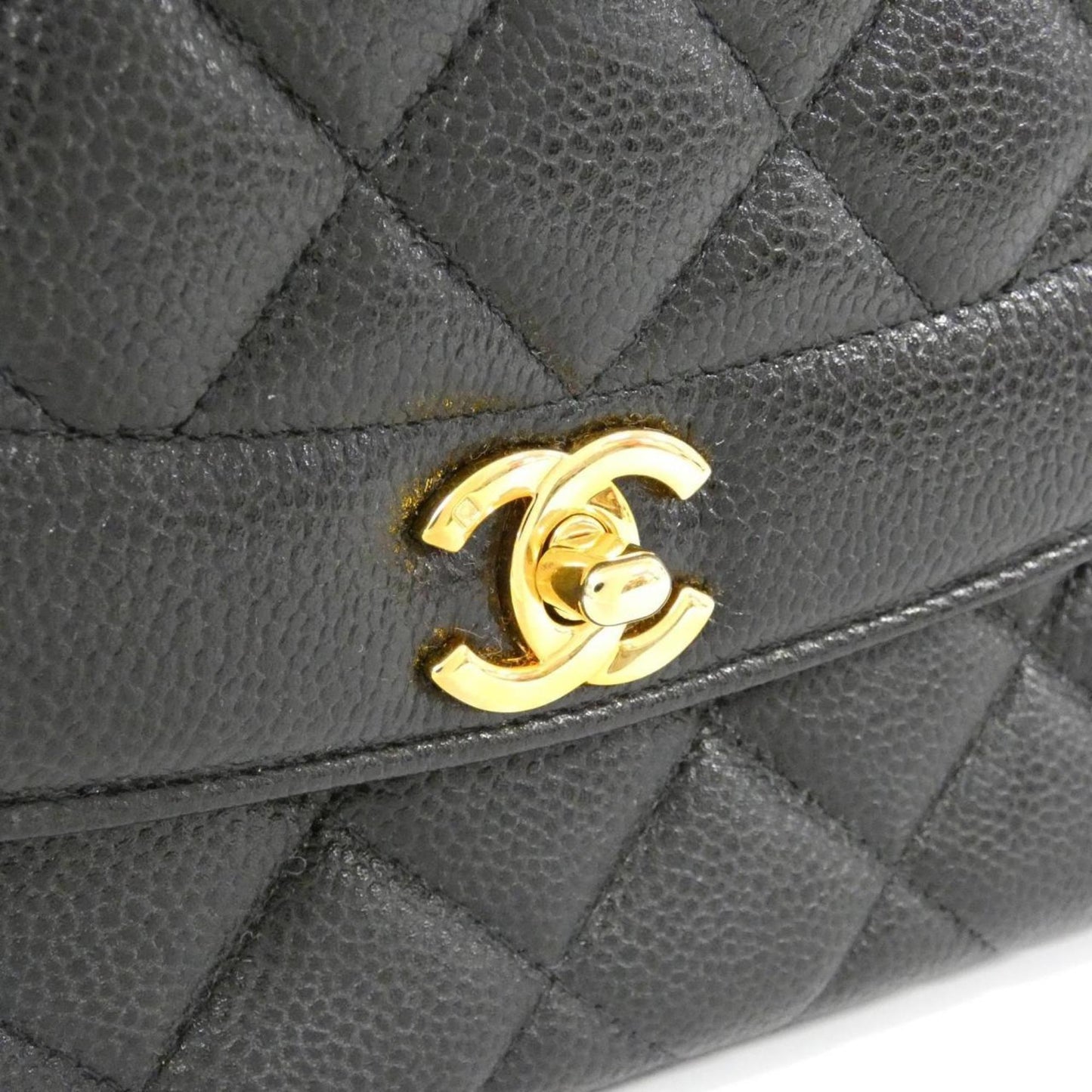 Chanel Calfskin Black Shoulder Bags